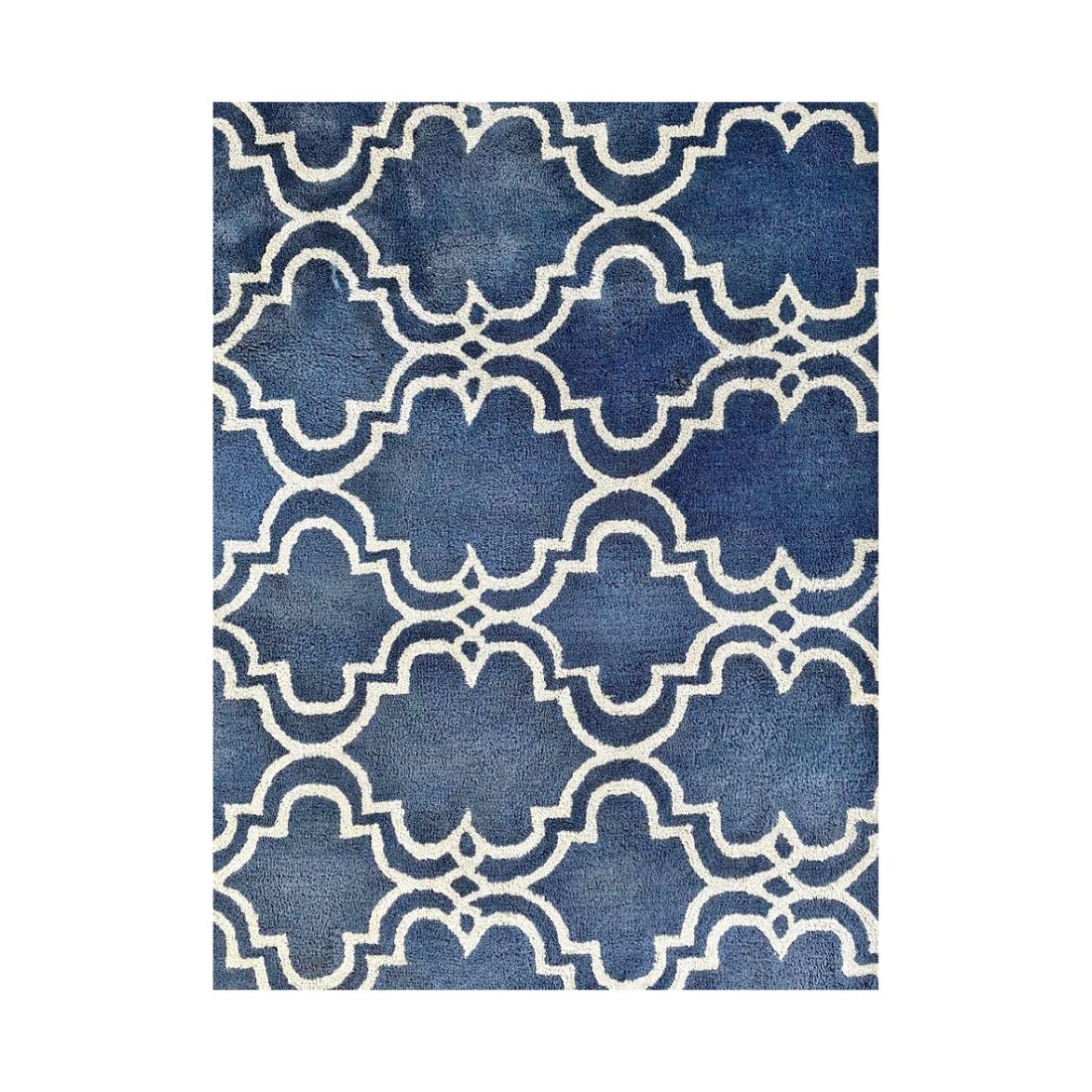 Moroccan Tile Inspired Wool Rug