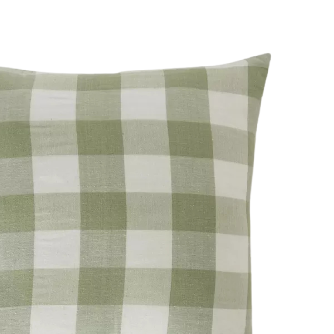 Green Gingham Cushion