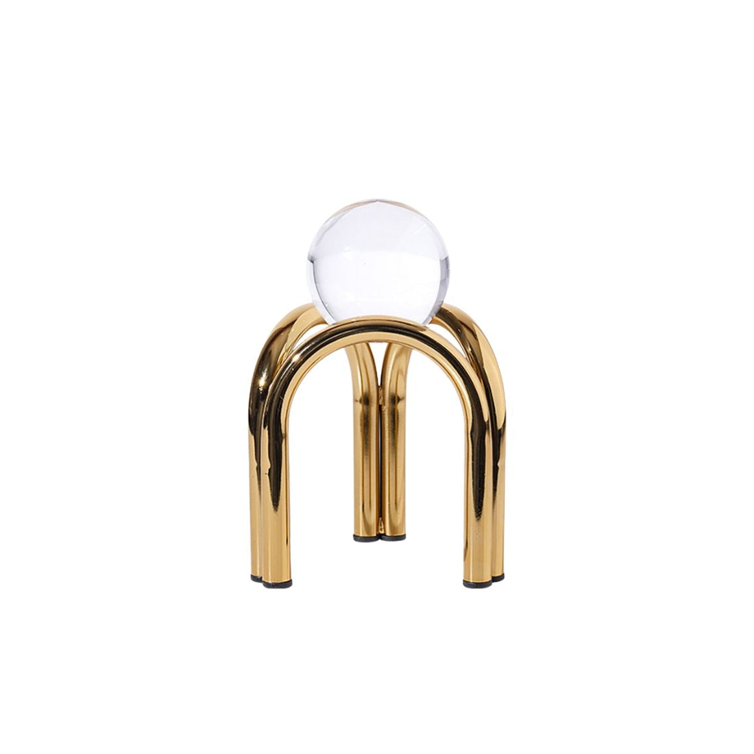 Gold Tripedal Arch with Crystal Ball