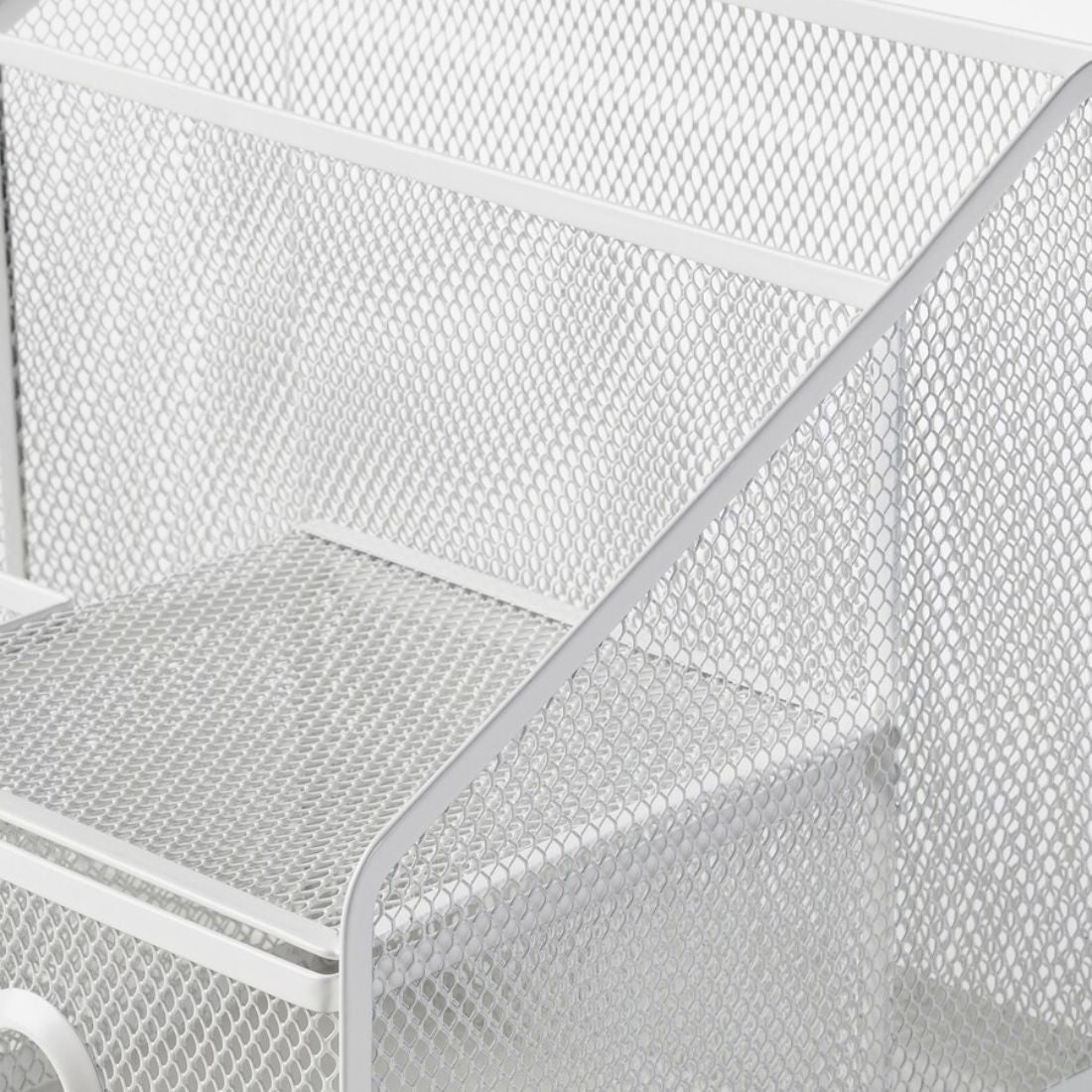 White Mesh Desk Organizer
