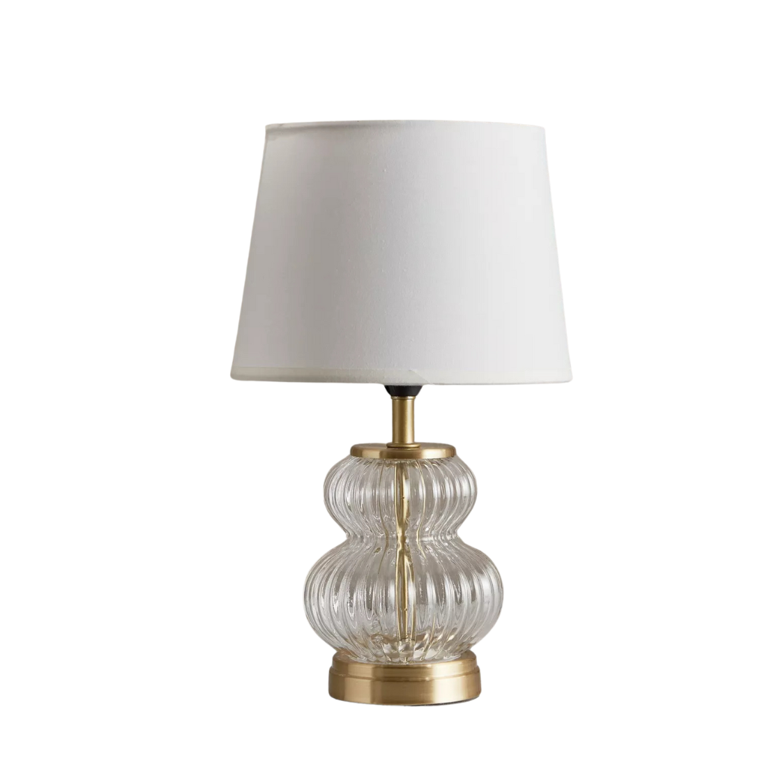 Glass and Gold Table Lamp