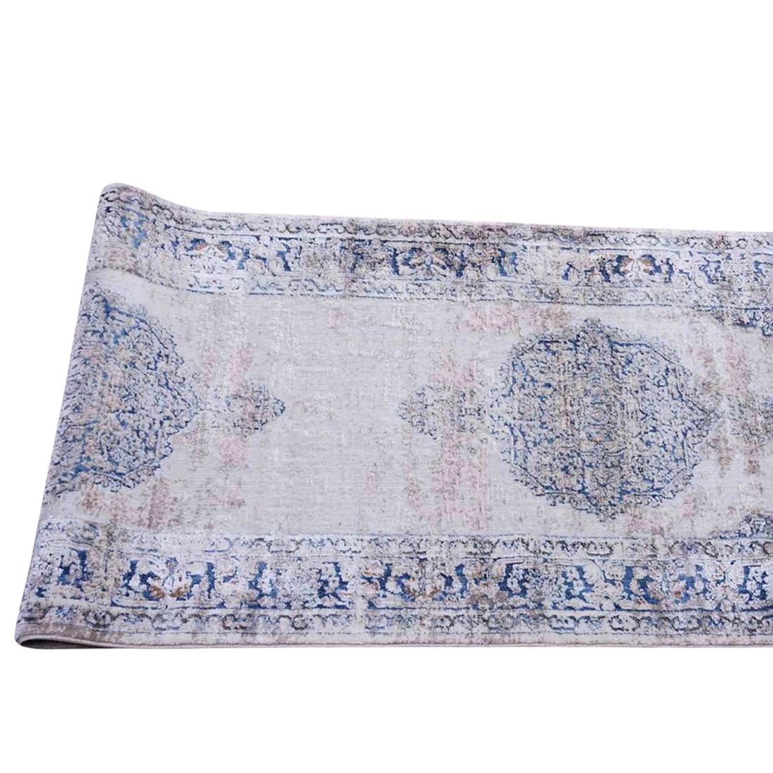 Long Blue Arabian Rug