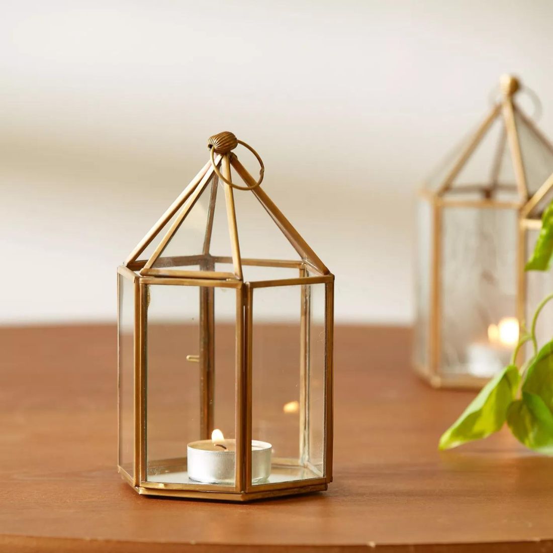 Small Lantern with Clear Glass