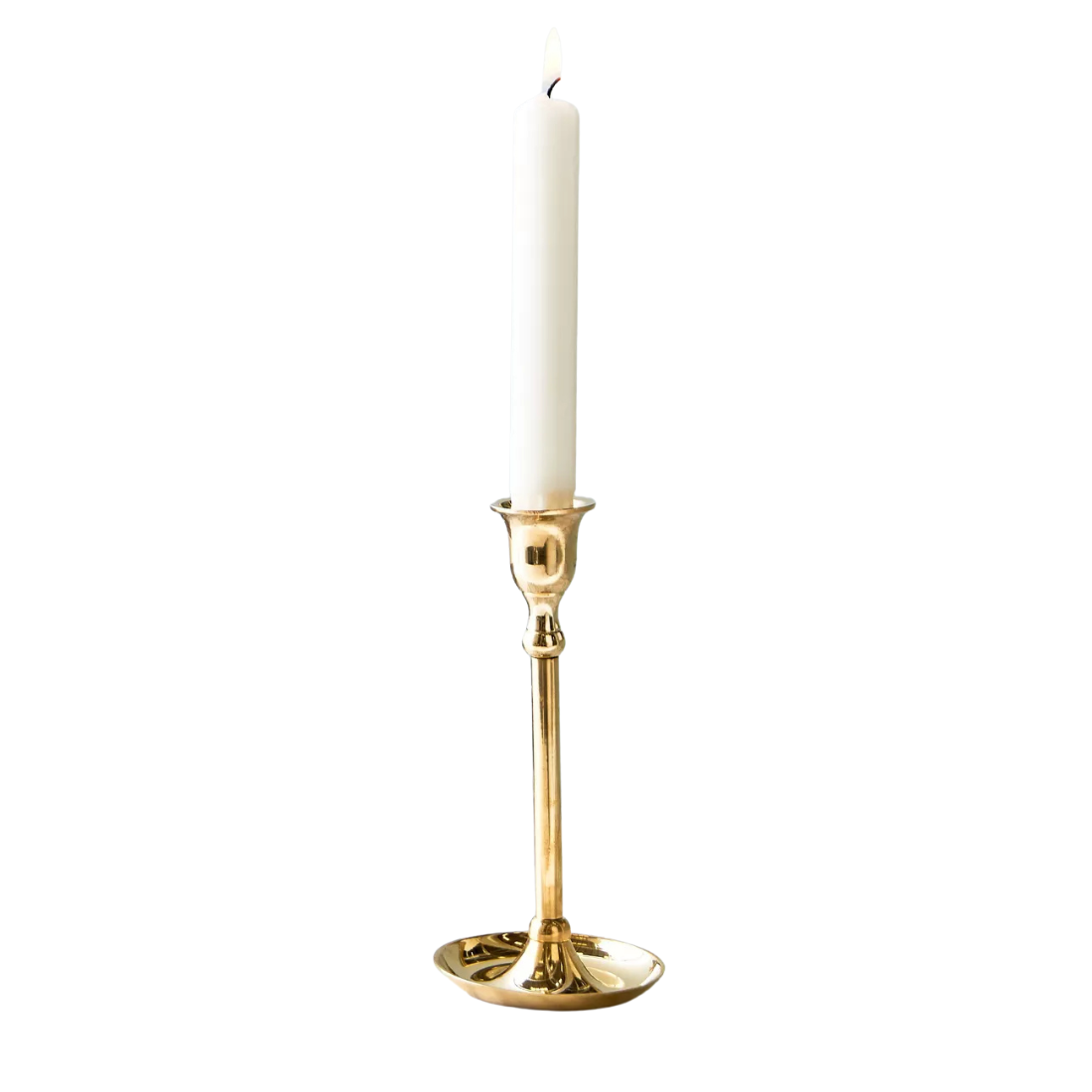 Gold Tall Taper Candle Holder