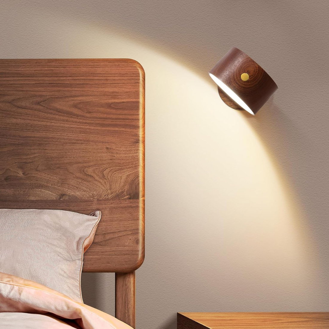 Wooden Rotatable Wall Lights