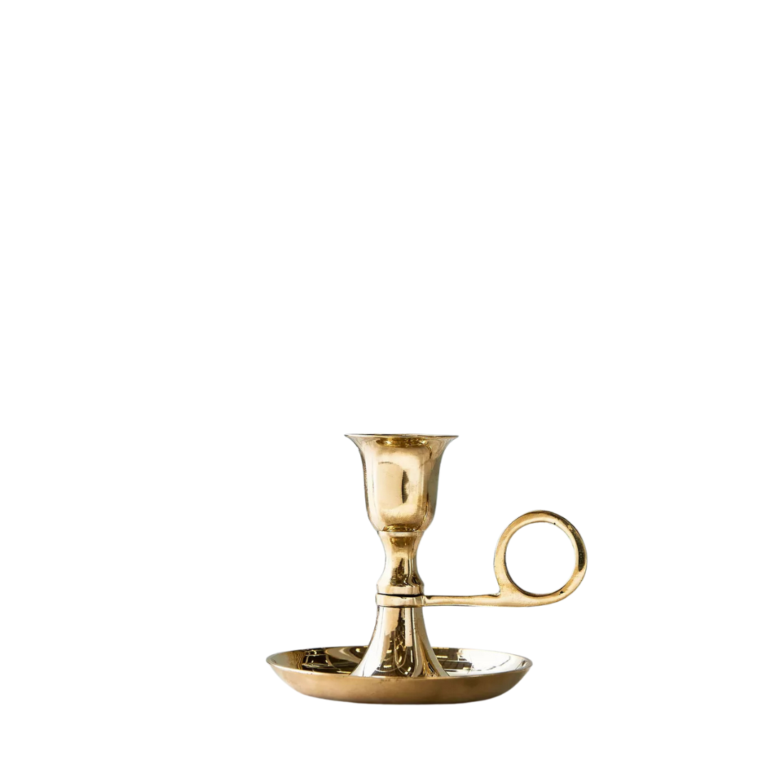 Gold Short Taper Candle Holder