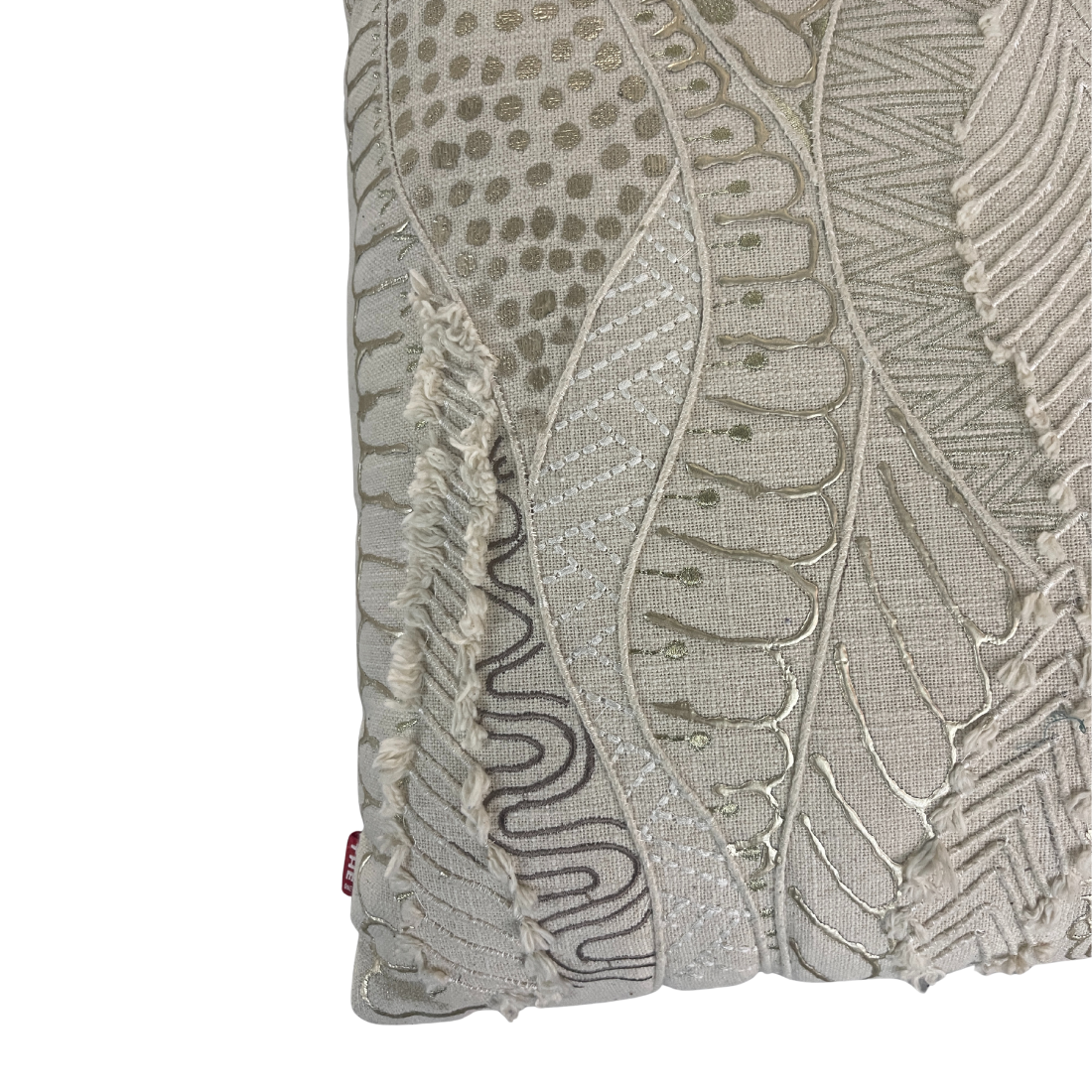 Embroidered Linen Cushion