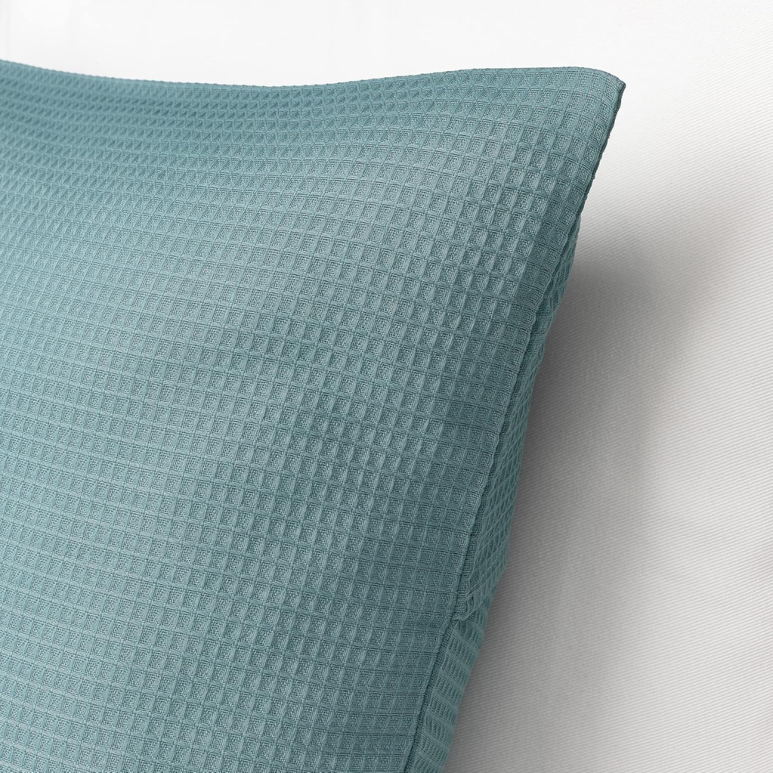 Teal Waffle Cushion Cover