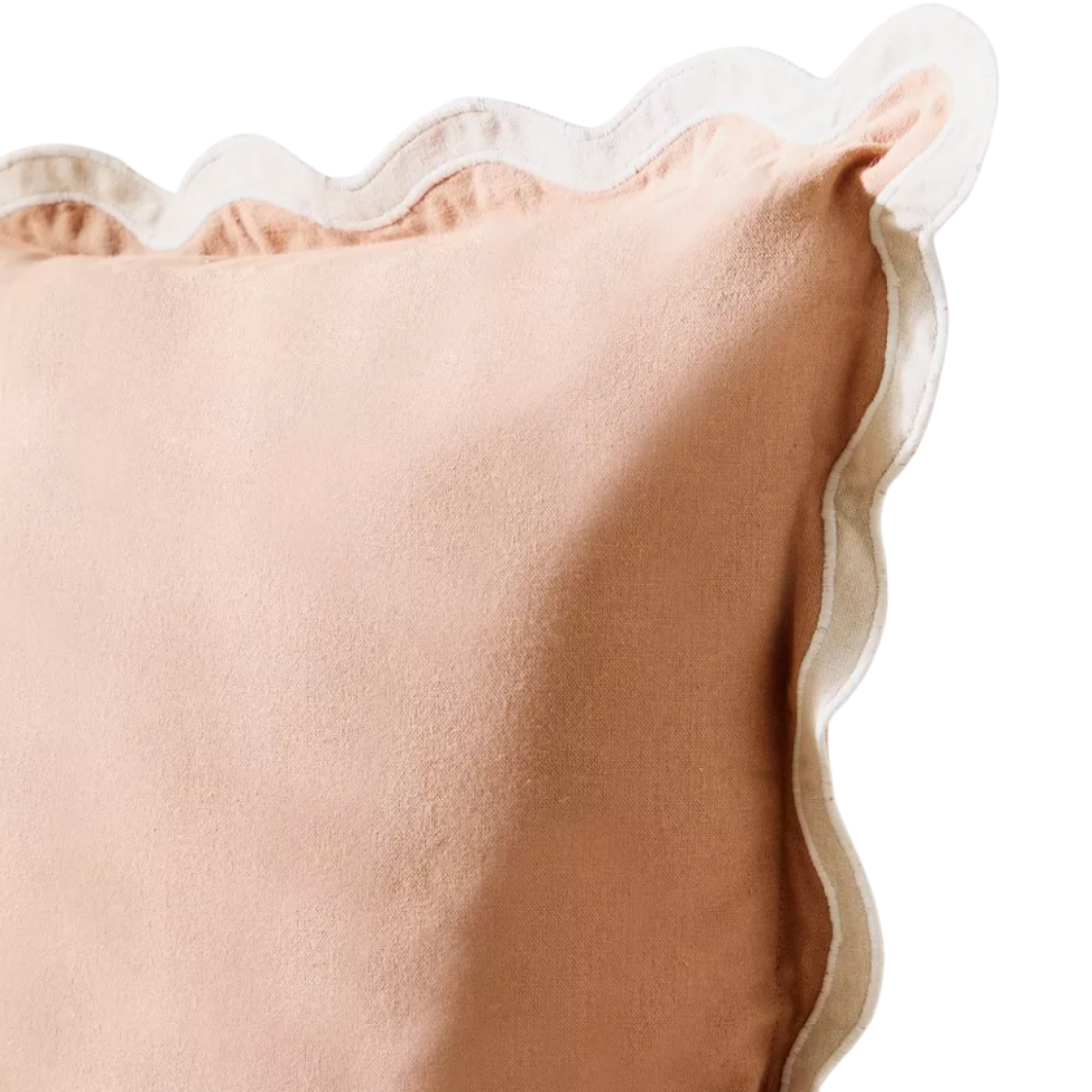 Brown Scallop Cushion