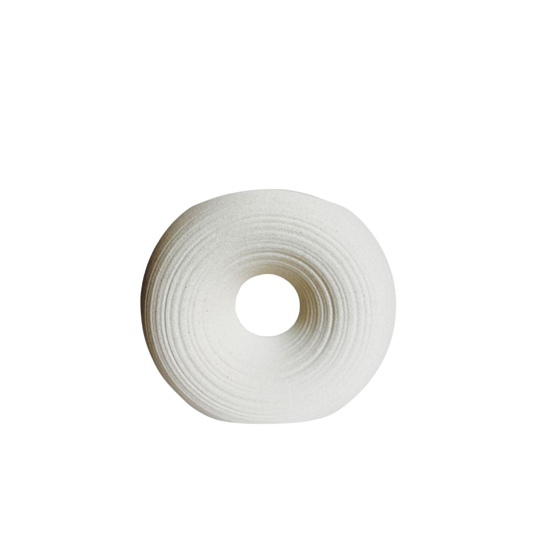 Textured Donut Ceramic Vase