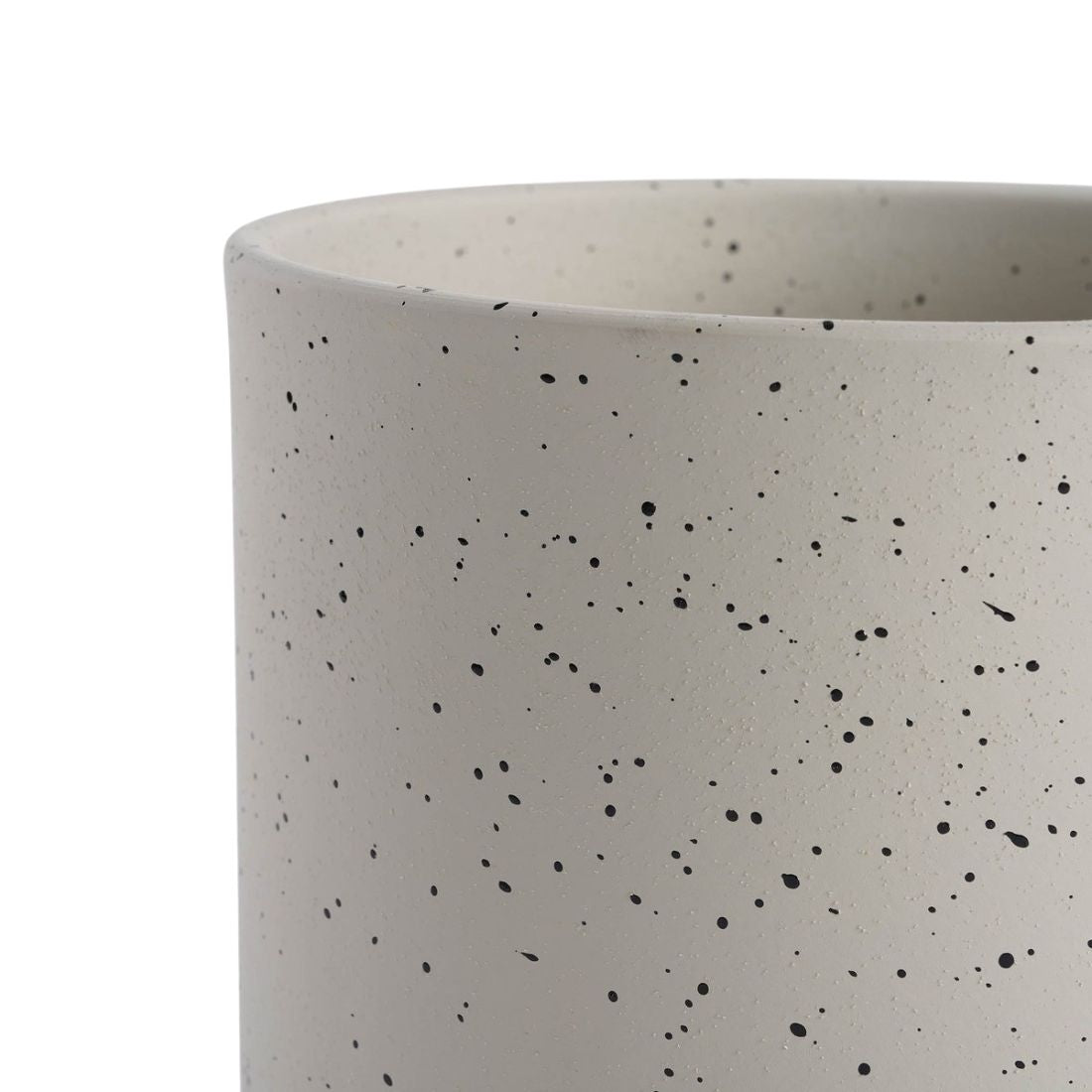 Stone Planter with Blue Detailing