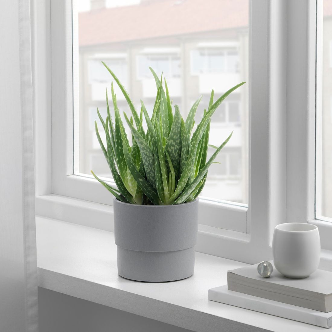 Light Grey Melamine Pot