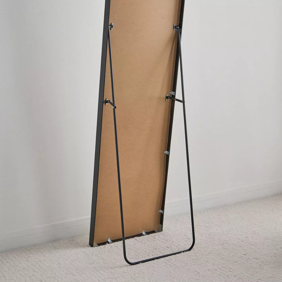Black Arched Floor Mirror