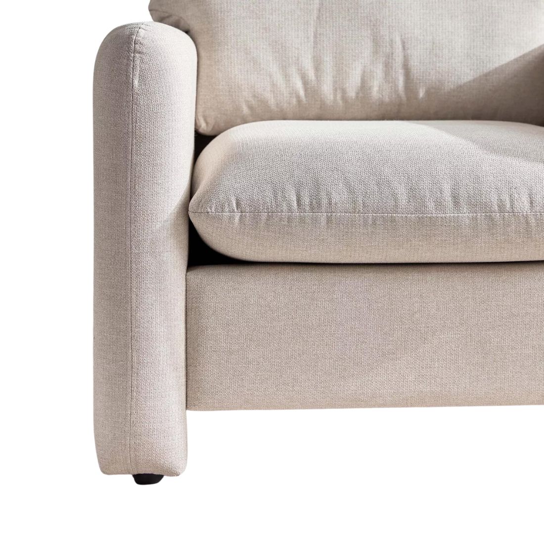 Off White Textured Accent Chair