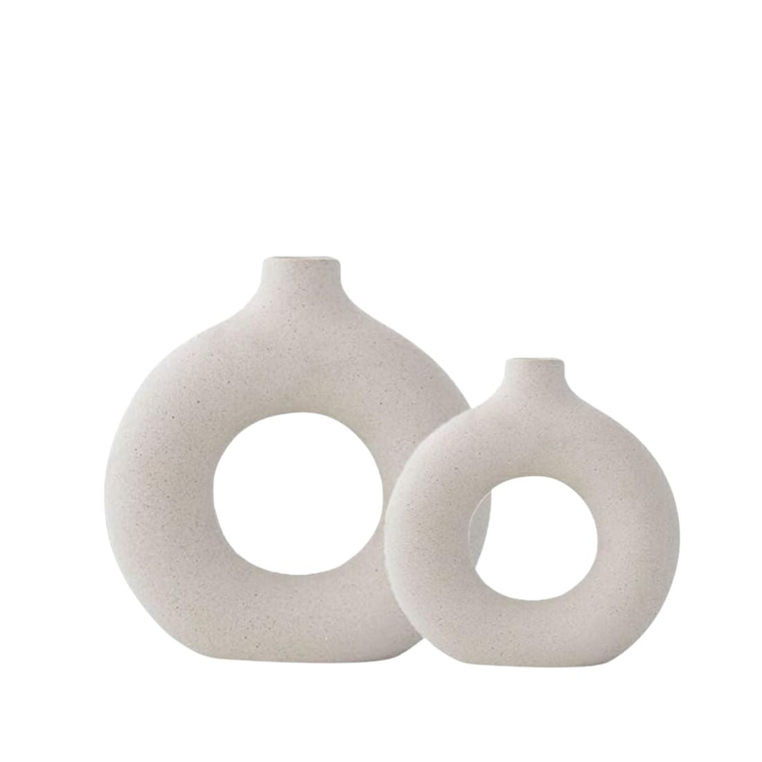 Large Donut Ceramic Vase
