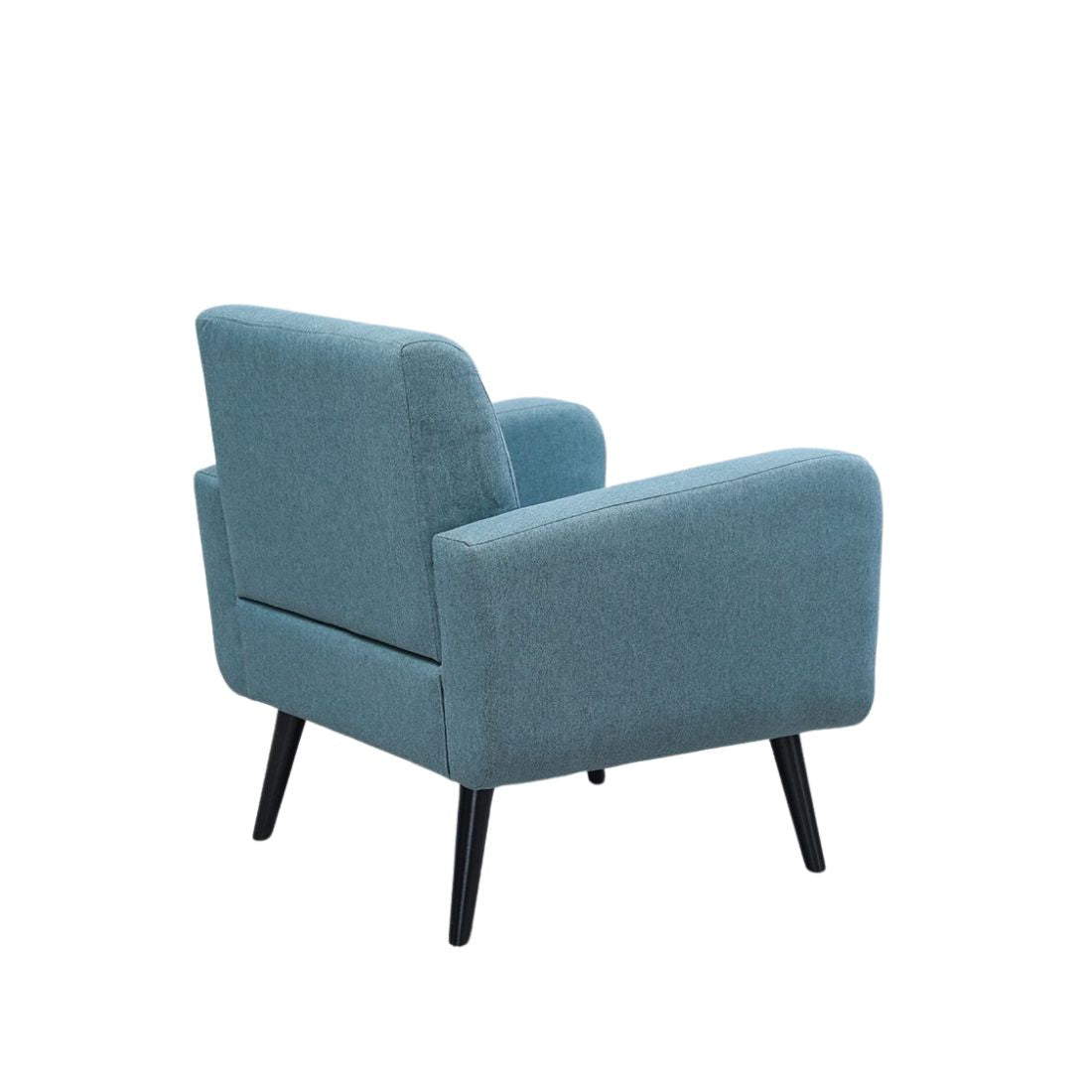 Blue Mid-Century Accent Chair