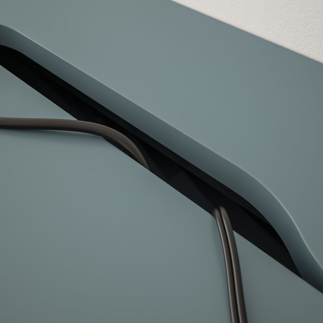 Teal Desk with 2 Drawers