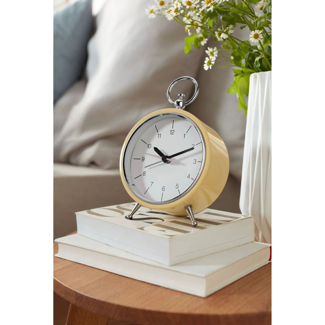 Yellow Retro Alarm Clock
