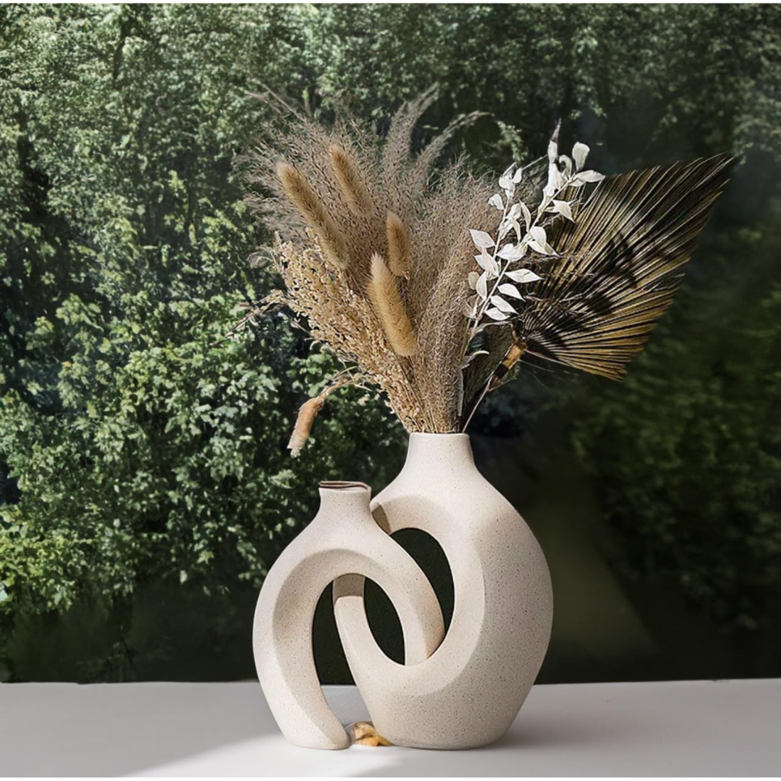 Duo Ceramic Vase Set