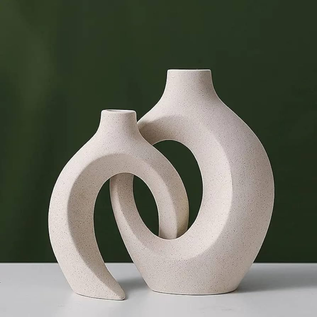Duo Ceramic Vase Set