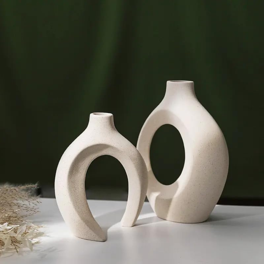 Duo Ceramic Vase Set