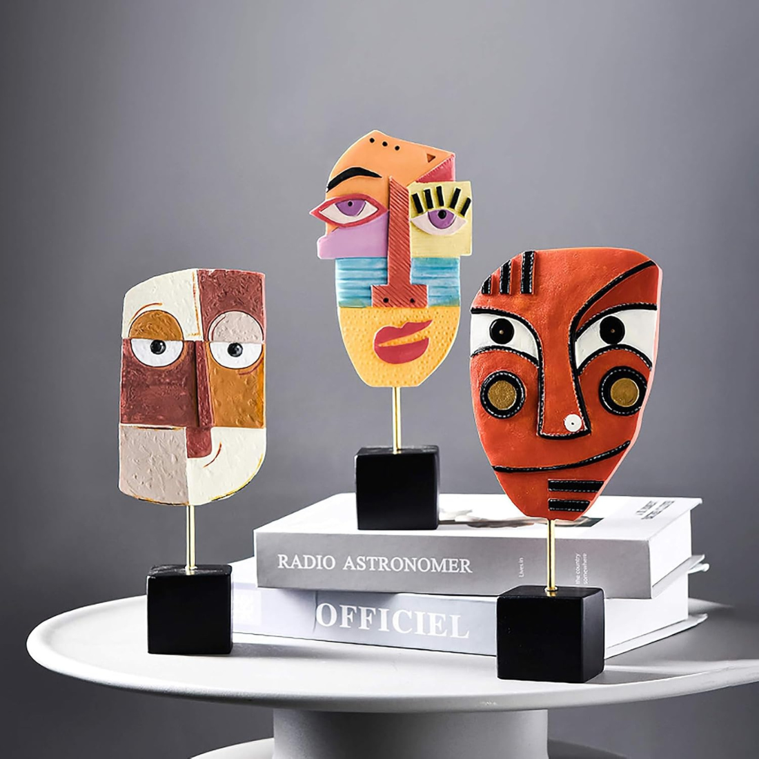 Abstract Face Sculpture
