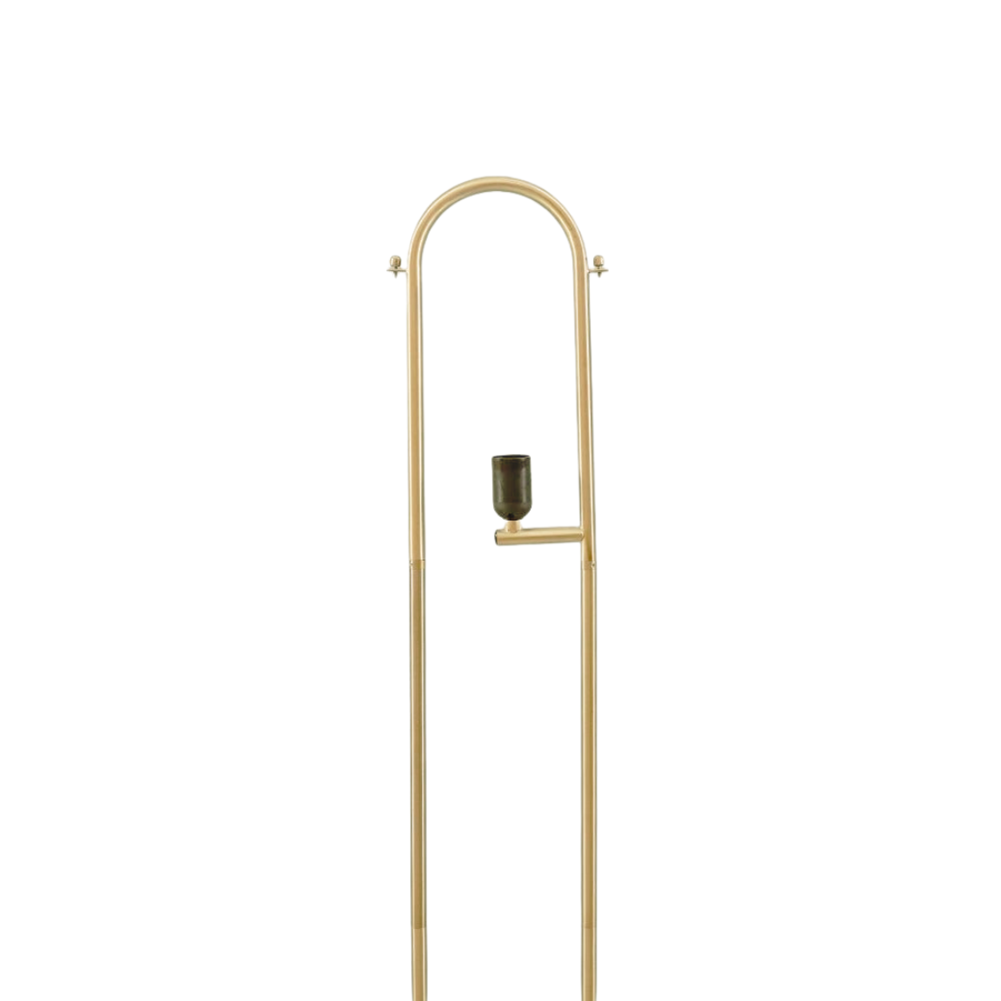 Gold U Floor Lamp with Marble Base