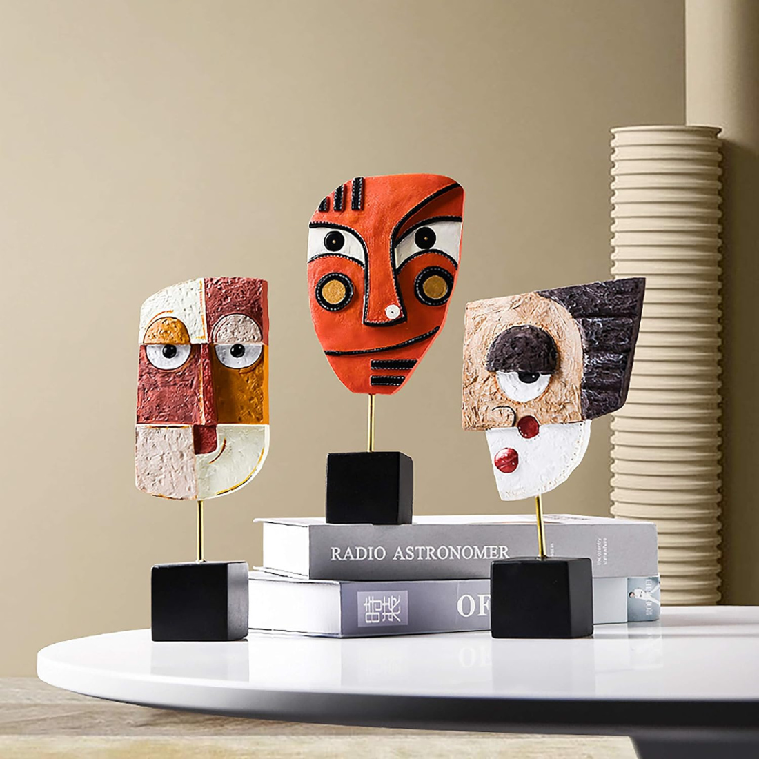 Abstract Face Sculpture