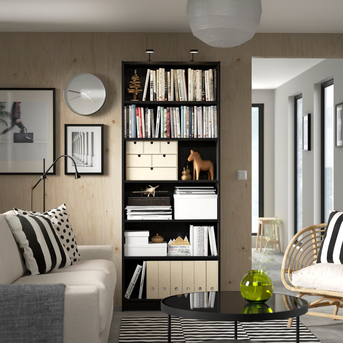 Black Oak Bookcase (Wide)