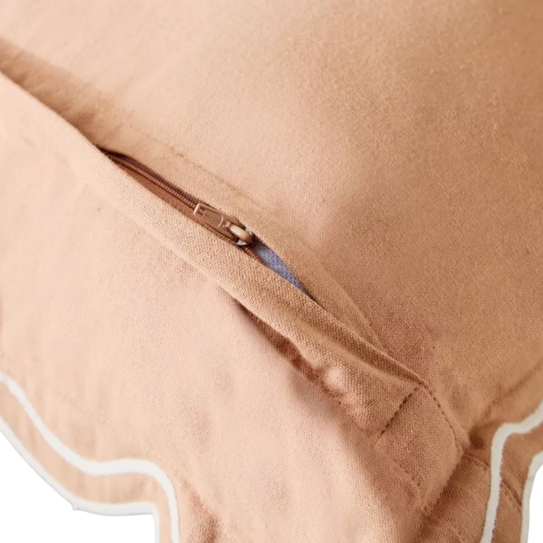 Brown Scallop Cushion