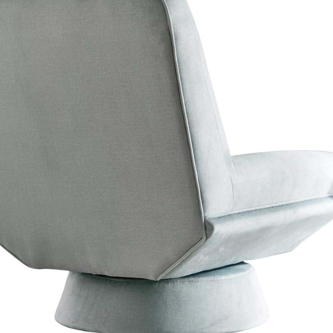 Mint Green Twill Swivel Accent Chair