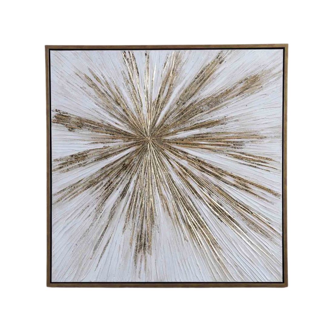 Gold Spark Artwork with Gold Frame