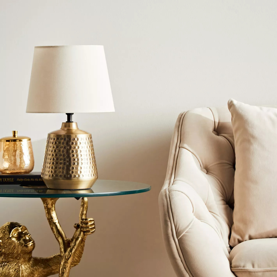 Bronze Hammered Table Lamp