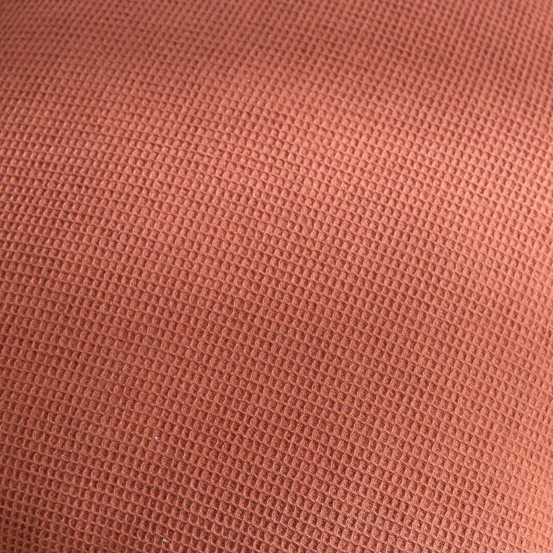 Rust Textured Cushion Cover with Stitched Trim