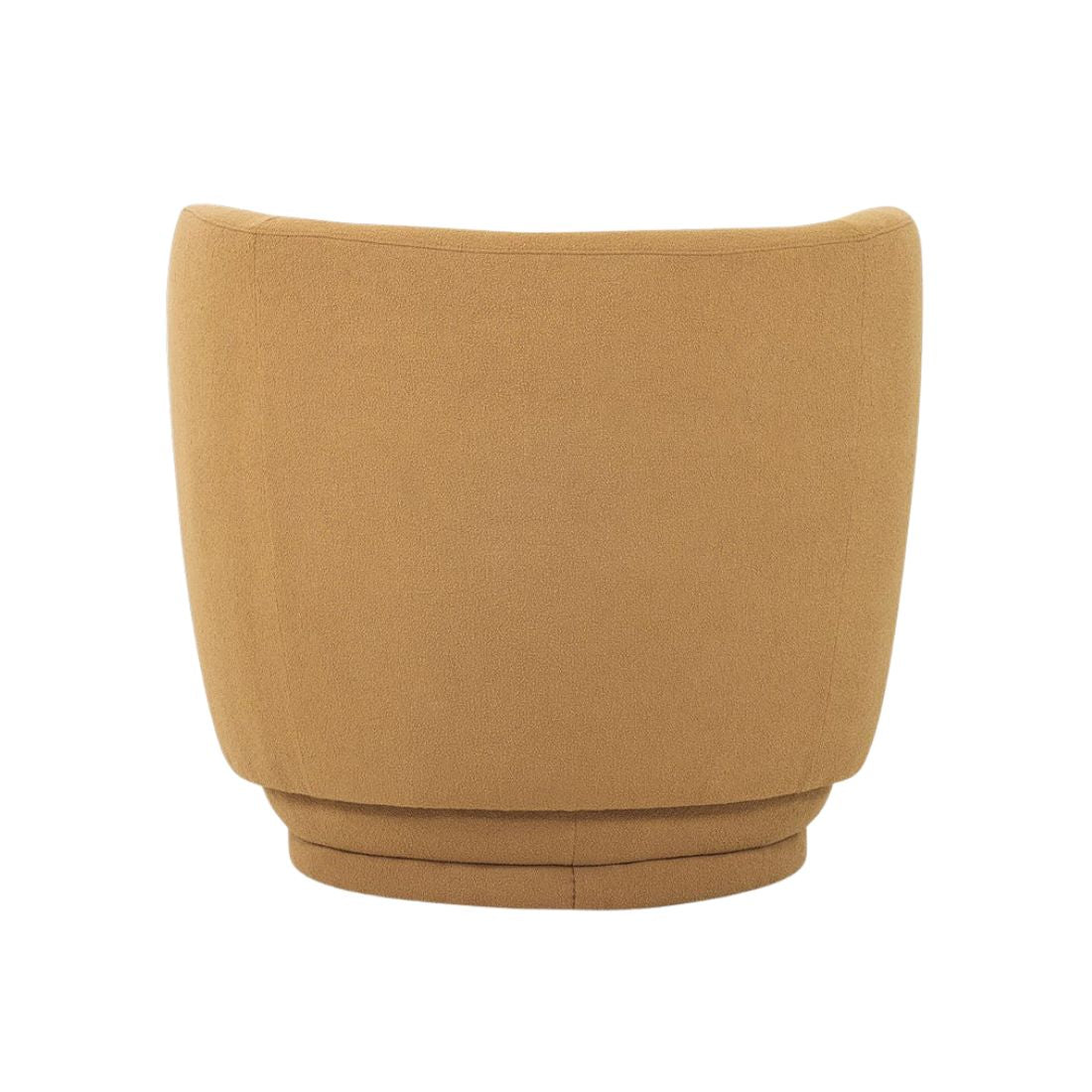 Mustard Retro Boucle Accent Chair