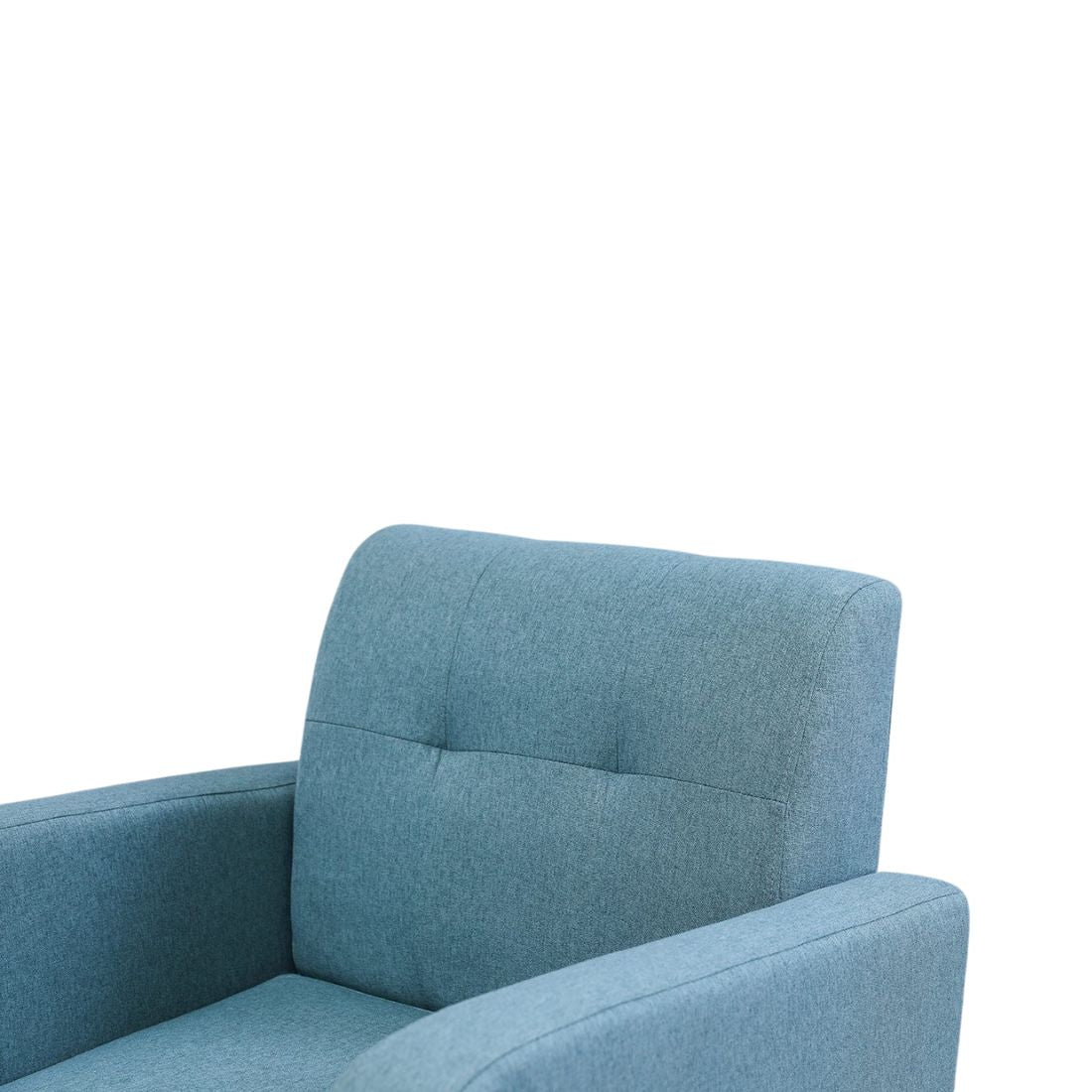 Blue Mid-Century Accent Chair