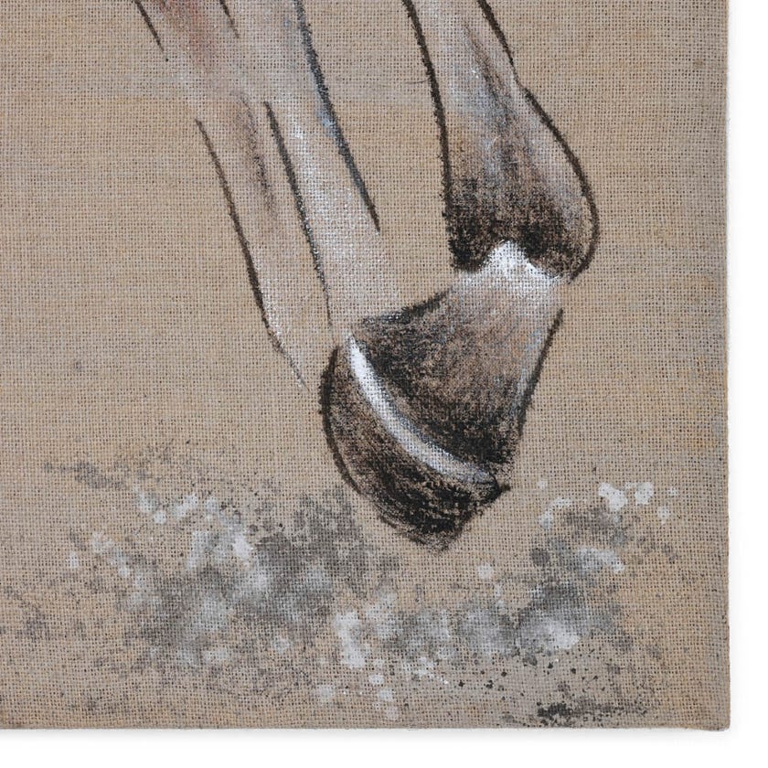 Raw Canvas Horse Wall Art (Frameless)