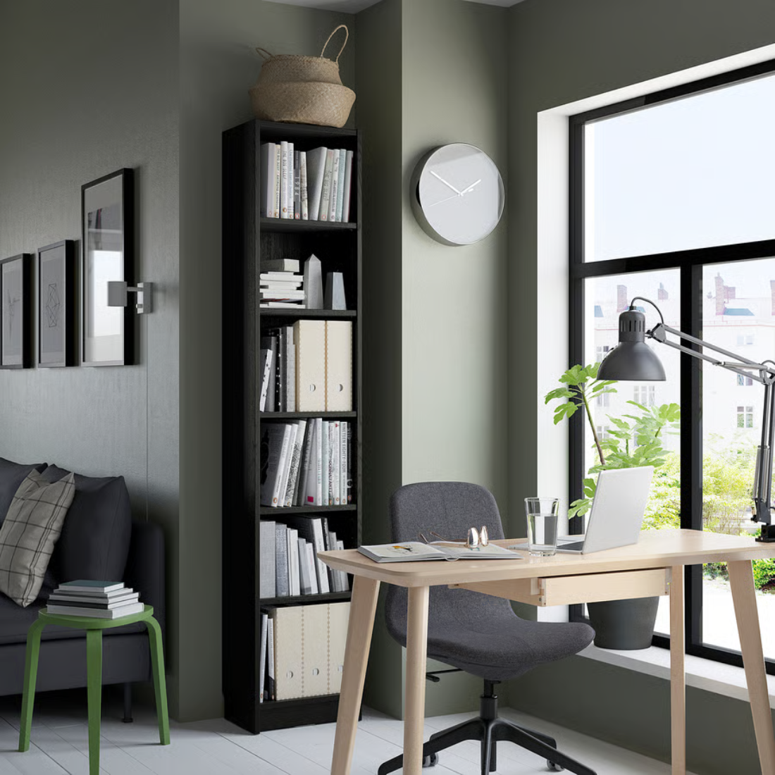 Black Oak Bookcase (Single)