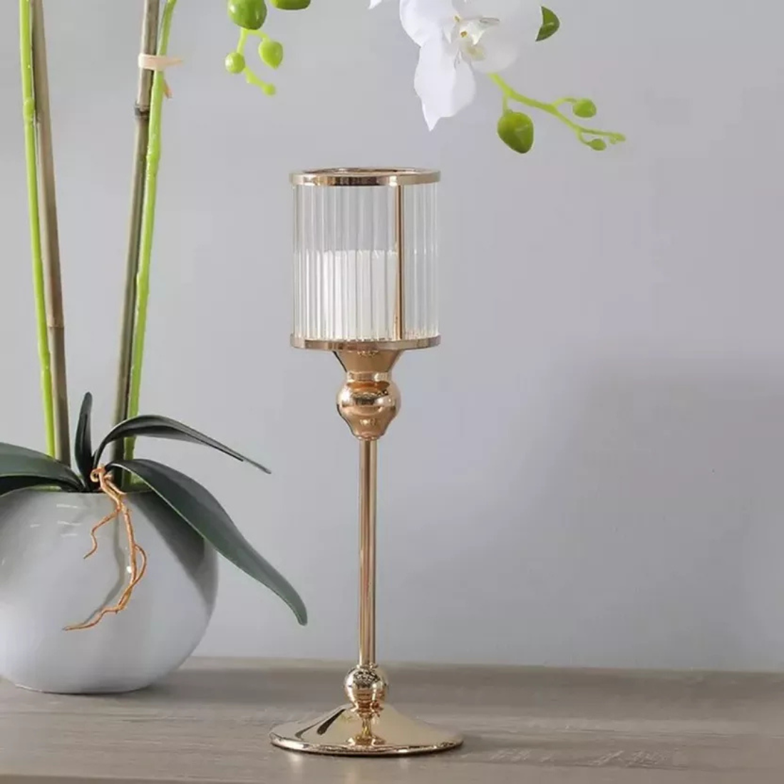 Crystal Strip Candle Holder