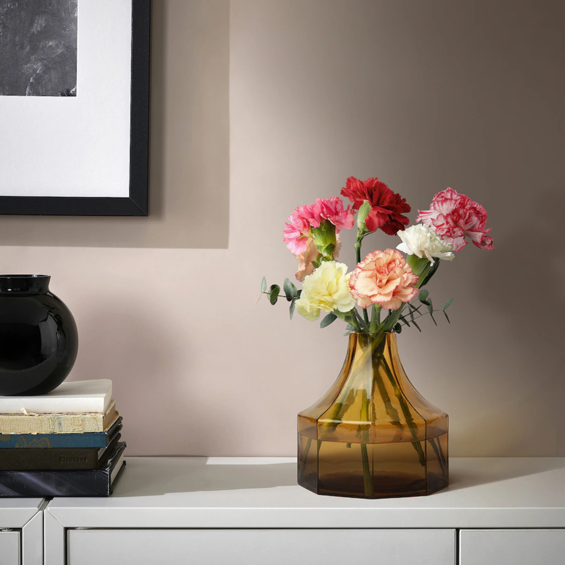 Brown Geometric Retro Vase
