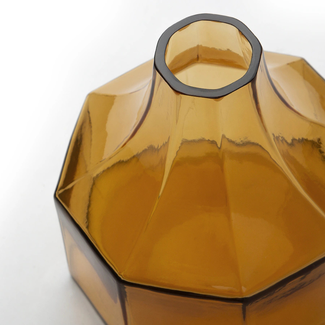 Brown Geometric Retro Vase