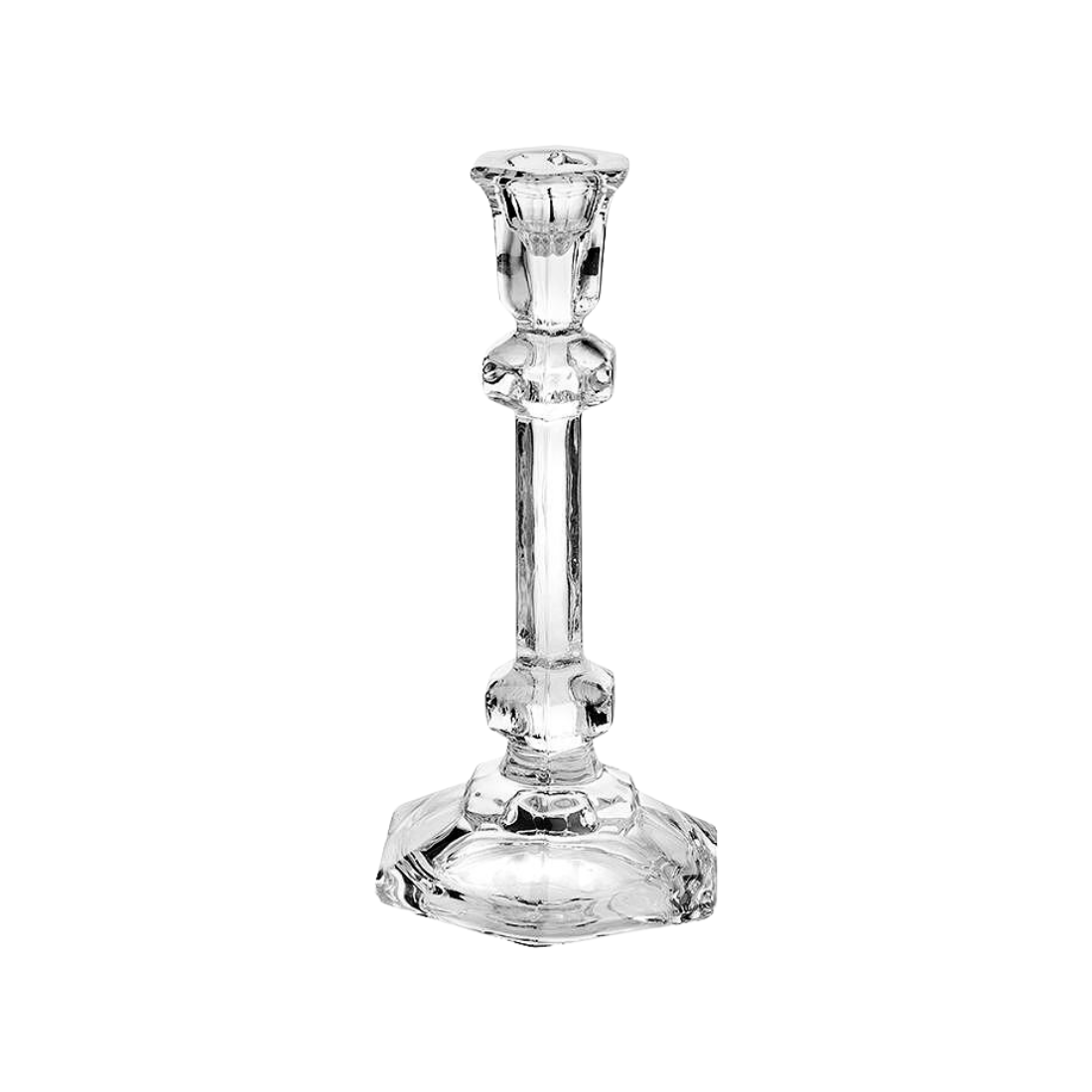 Crystal Taper Candle Holder Set