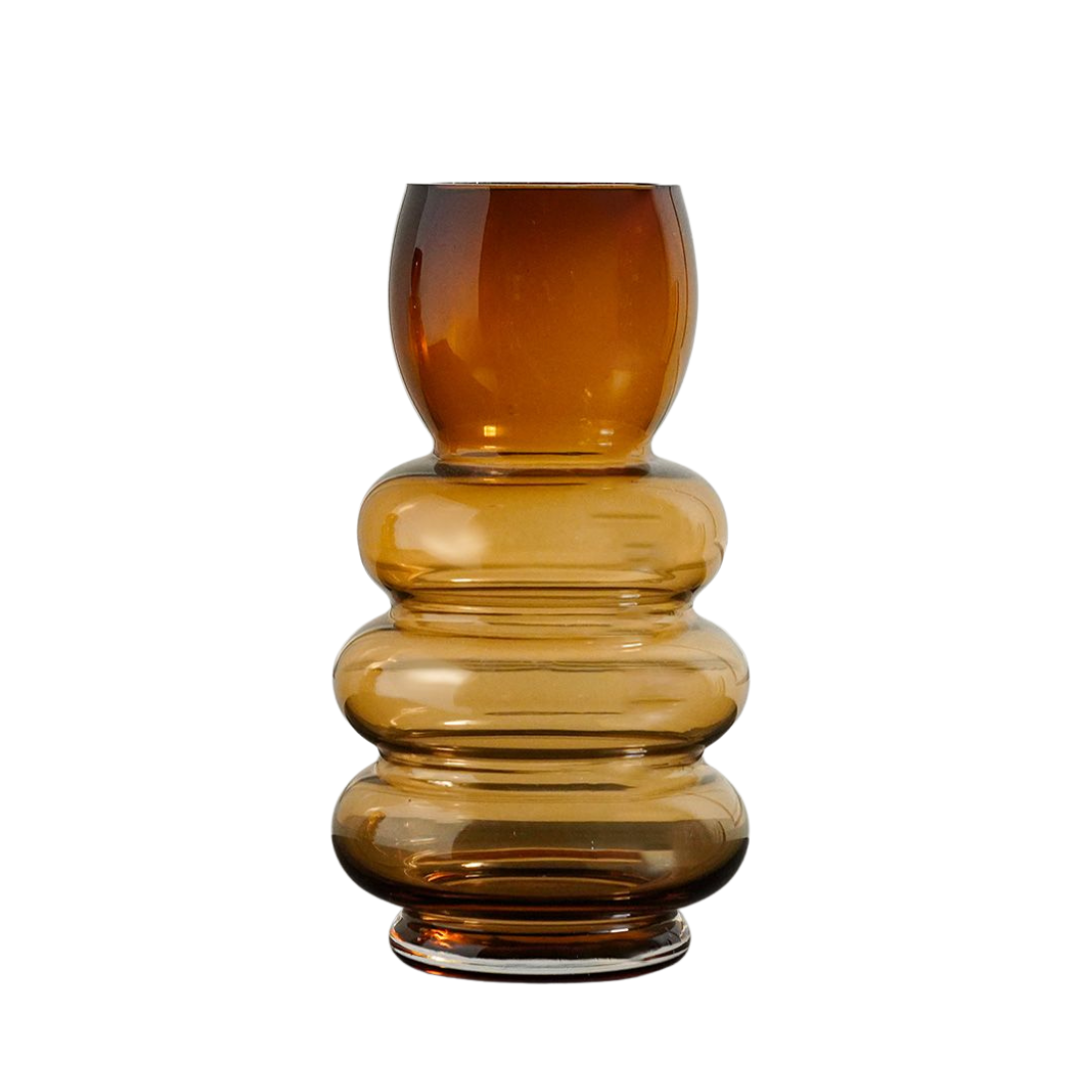 Brown Tall Conical Vase