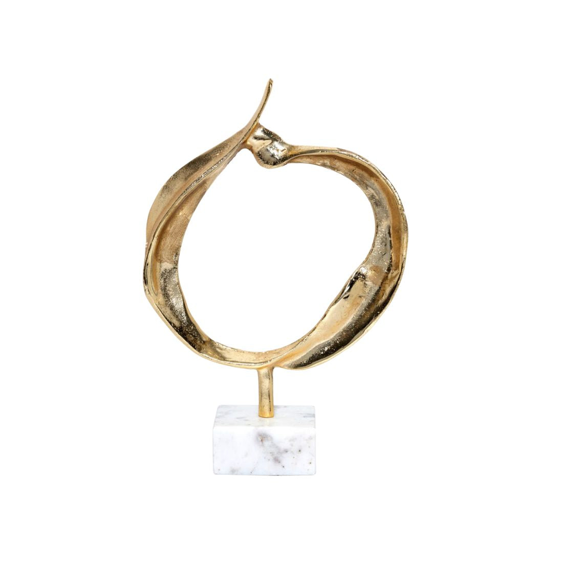 Gold Round Accent Figurine