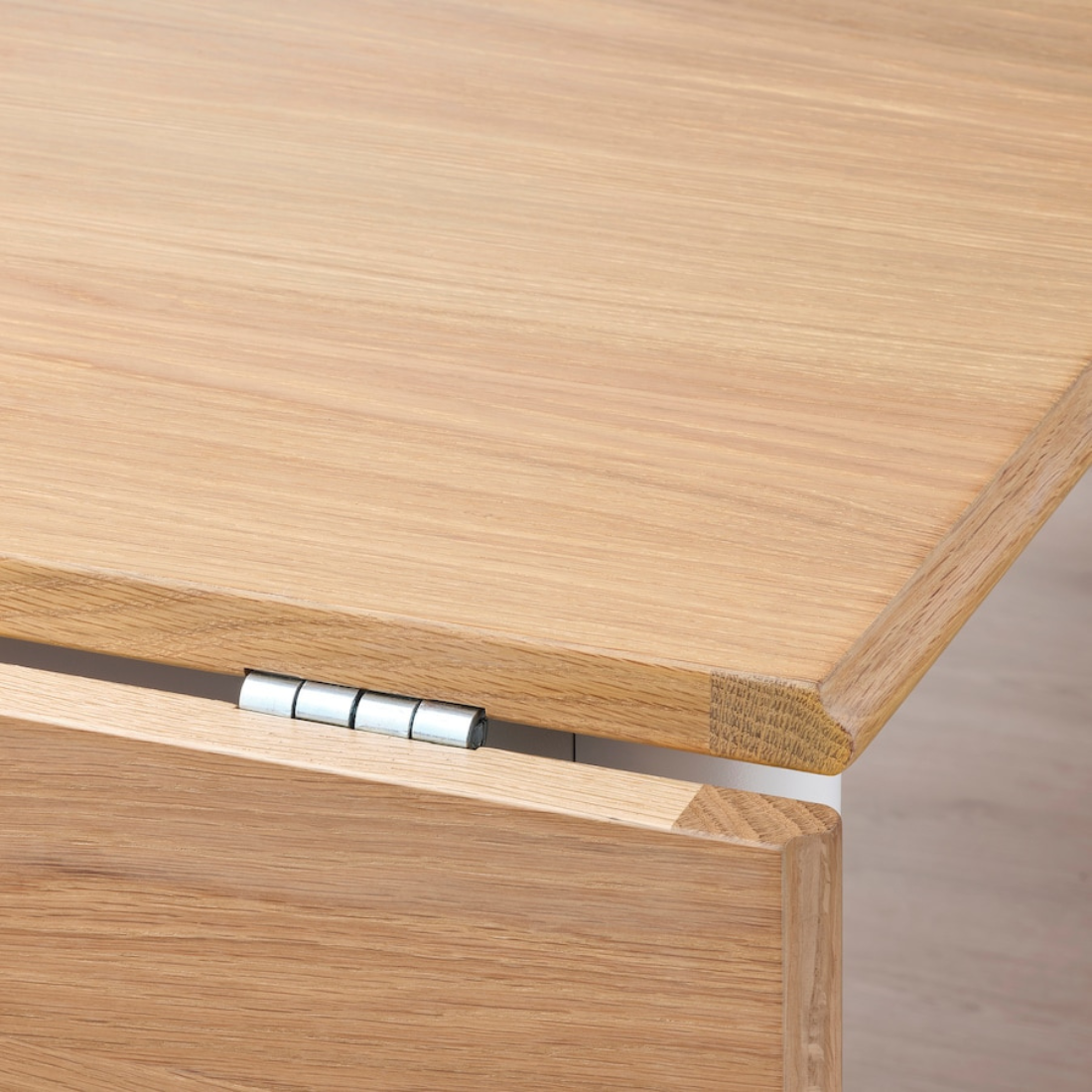 White/ Oak Foldable Table