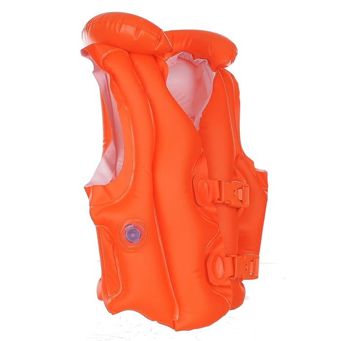 Kids Inflatable Orange Life Vest