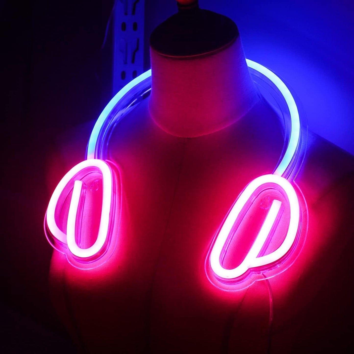 Headphones Neon Light