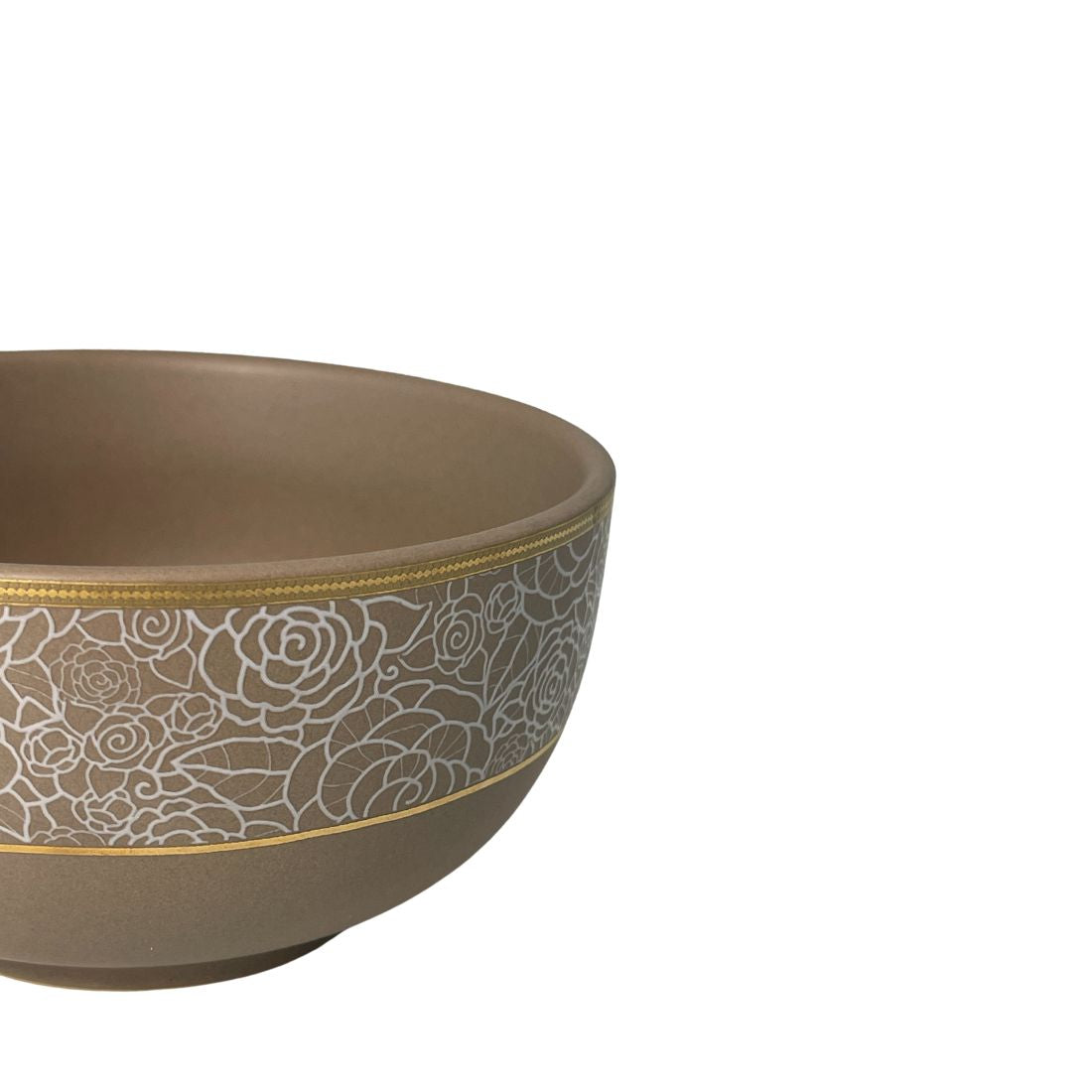 Taupe Ceramic Serving Bowl