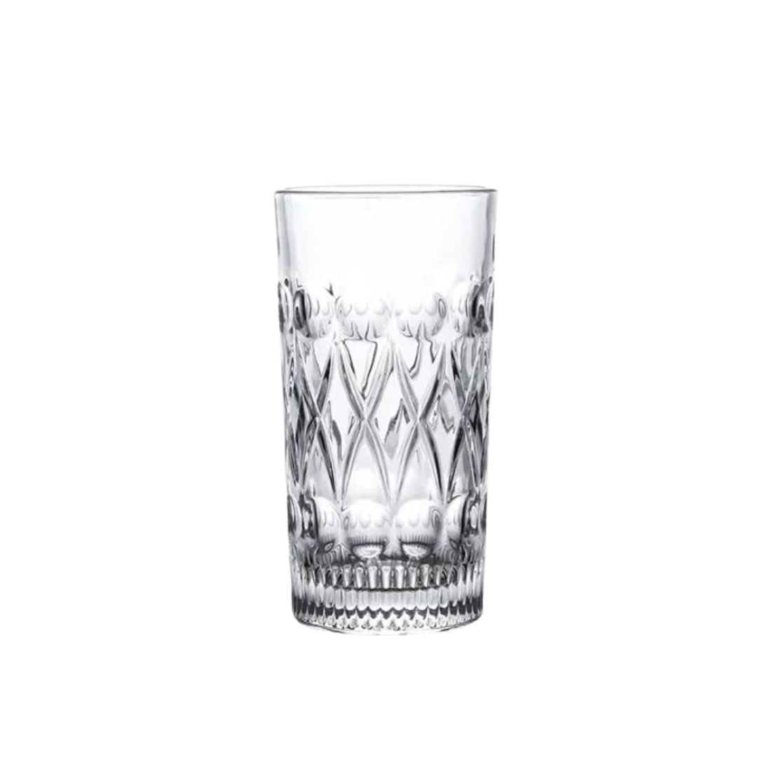 Crystal Cut Tall Glass