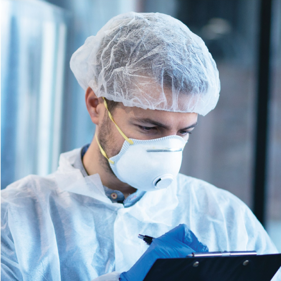 White Disposable Hairnets